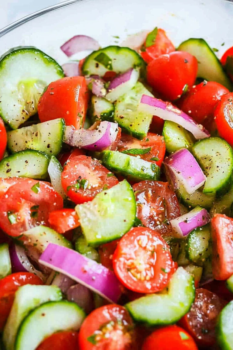 Mediterranean Cucumber Tomato Salad
