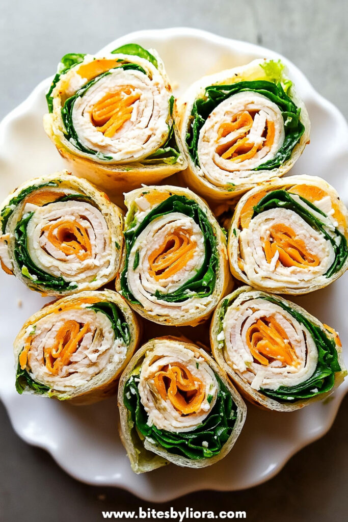 Turkey Pinwheel Sandwiches