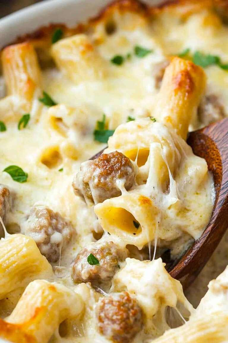 Italian Sausage Alfredo Bake