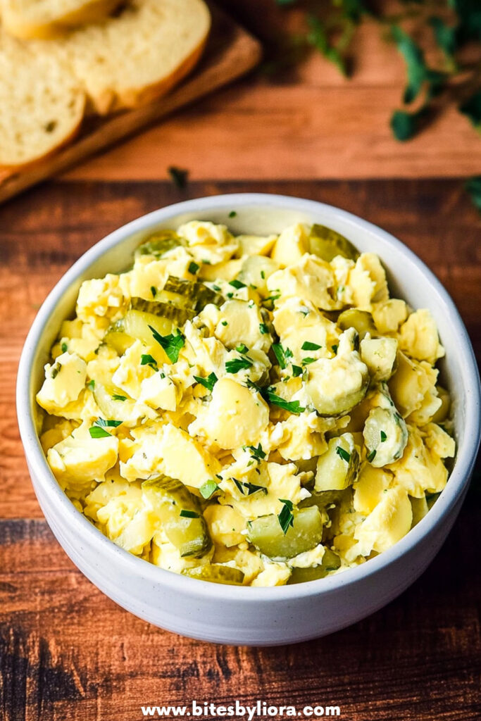 Easy Egg Salad with Pickles